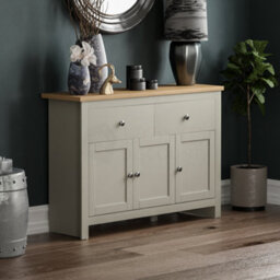 Lassic Vida Designs Arlington Grey 2 Drawer 3 Door Sideboard Storage Cabinet Cupboard - thumbnail 1