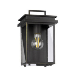 Elstead Glenview Outdoor 1 Light Wall Lantern, Antique Bronze, Ip44, E27 - thumbnail 2