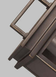 Elstead Glenview Outdoor 1 Light Wall Lantern, Antique Bronze, Ip44, E27 - thumbnail 3