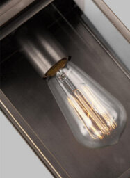 Elstead Glenview Outdoor 1 Light Wall Lantern, Antique Bronze, Ip44, E27 - thumbnail 4