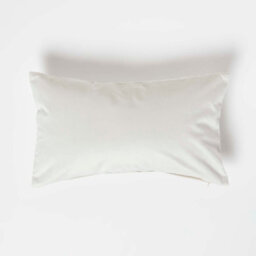 Homescapes Cream Velvet Cushion, Bolster 30 X 50 Cm - thumbnail 1