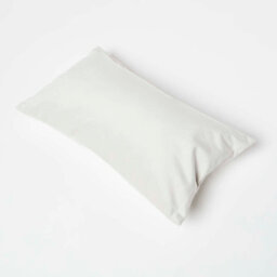 Homescapes Cream Velvet Cushion, Bolster 30 X 50 Cm - thumbnail 5