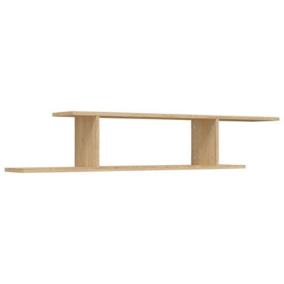 Vidaxl Wall-Mounted Tv Shelf Sonoma Oak 125X18X23 Cm Engineered Wood - image 1