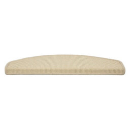 Floordirekt Pure Nature Self Adhesive Edged Hard Wearing Sisal Stair Tread Mat For Indoor Stairs Semicircular Ivory 23.5 X 65 Cm - thumbnail 5