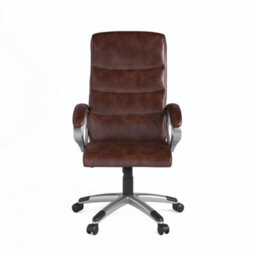 Alphason Dorel Home Hampton Office Chair In Brown Leather - thumbnail 3