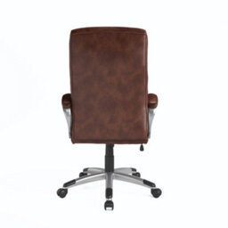 Alphason Dorel Home Hampton Office Chair In Brown Leather - thumbnail 4