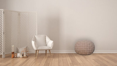 Artisan Furniture Solid Wood Tube Pouffe Cream - image 1