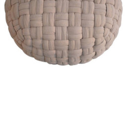 Artisan Furniture Solid Wood Tube Pouffe Cream - thumbnail 8