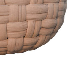 Artisan Furniture Solid Wood Tube Pouffe Cream - thumbnail 7