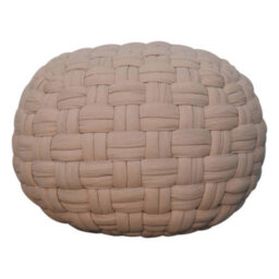 Artisan Furniture Solid Wood Tube Pouffe Cream - thumbnail 6