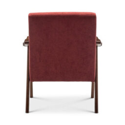 Fabric Cotton Burgundy Selma Accent Chair - thumbnail 8