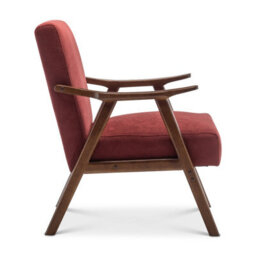 Fabric Cotton Burgundy Selma Accent Chair - thumbnail 6