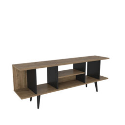 Decorotika Akya Tv Stand Tv Unit For Tvs Up To 65 Inch Walnut Black - thumbnail 4