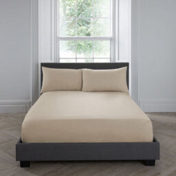 Appletree Premium 200Tc Plain Dye Natural 100% Percale Cotton Natural Housewife Pillowcases (Pair) - thumbnail 2