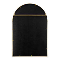 Furniturebox Zeus Large 120Cm X 80Cm Art Deco Gold Window Floor Or Wall Hallway Bedroom Dining And Living Room Mirror - thumbnail 5