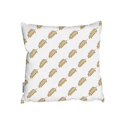 Andrew Lee Cushions - Gold Leaf Pattern (Cushion) / 60Cm X 60Cm - image 1