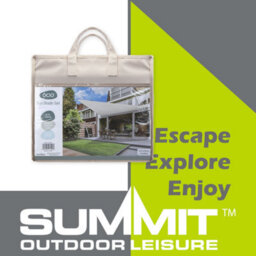 Sun Sail Shade 5X5X5M Guy Ropes - Reinforced Eyelets Uv 50+  Ecru - thumbnail 4
