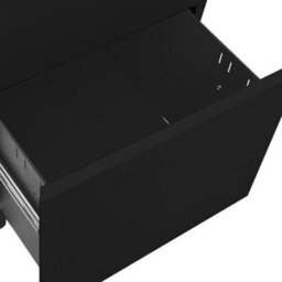 Berkfield Mobile File Cabinet Black 39X45X60 Cm Steel - thumbnail 7
