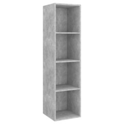 Berkfield 4 Piece Tv Cabinet Set Concrete Grey Engineered Wood - thumbnail 6