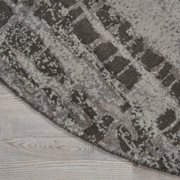 Beige Luxurious Modern Easy To Clean Abstract Viscose Wool Rug For Living Room, Bedroom - 259Cm X 351Cm - thumbnail 4