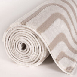 The Rugs Loft Beige And Ivory Curved Line Living Room Area Rug And Runners Soft Pile - thumbnail 8