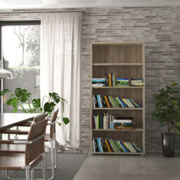 Furniture To Go Prima Bookcase 4 Shelves In Oak - thumbnail 4