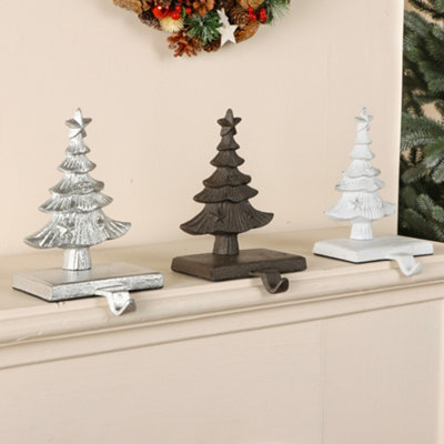 Dibor Pack Of 3 Christmas Tree Decorative Stocking Hook Fireplace Stocking Holder Christmas Stocking Holders - image 1