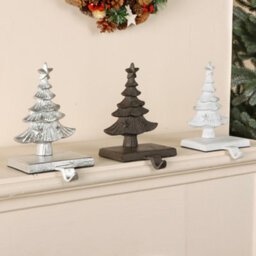 Dibor Pack Of 3 Christmas Tree Decorative Stocking Hook Fireplace Stocking Holder Christmas Stocking Holders