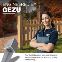 Gezu Impex Heavy Duty Hot Dip Galvanised Fence Post Support Holder Anchor Spike Wooden Pergola Ground Sleeve - 46 X 46 X 600 mm - thumbnail 7