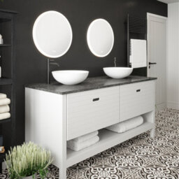 Bubly Bathrooms Sudbury 600mm Round Led Bathroom Mirror With Tunable White, Dimmable & Demister - Ip44 Rated - thumbnail 3