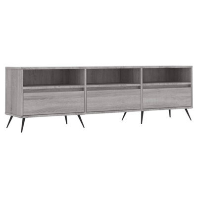 Berkfield Sturdy Tv Cabinet Grey Sonoma 150X30X44.5 Cm Engineered Wood - image 1