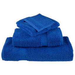 Berkfield Premium Hand Towels Solund 4Pcs Blue 50X100Cm 600Gsm - thumbnail 4