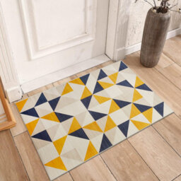 Ameha Modern Printed Rug Geometric Brio Design Indoor/outdoor Mat-40X60 Cm Bath Door Mats - thumbnail 6