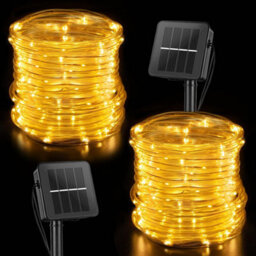 Solar Rope Lights 2-Pack 100Led 39Ft, 8 Modes Waterproof Outdoor Fairy String For Garden Wedding - thumbnail 2