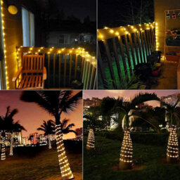Solar Rope Lights 2-Pack 100Led 39Ft, 8 Modes Waterproof Outdoor Fairy String For Garden Wedding - thumbnail 8