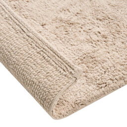 Wyld And Coco Luxecasa Bath Mat 60 X 90 Cm - Light Brown Cotton Fluffy - thumbnail 5
