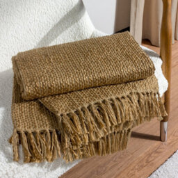 HÖEM Hoem Morni Woven Yarn Tasselled Throw - thumbnail 4