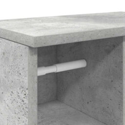 Walplus Bathroom Cabinet With Roll Holder Concrete Grey 39X22X90 Cm - thumbnail 9