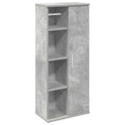 Walplus Bathroom Cabinet With Roll Holder Concrete Grey 39X22X90 Cm - thumbnail 2