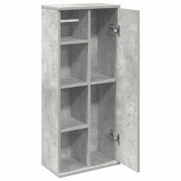 Walplus Bathroom Cabinet With Roll Holder Concrete Grey 39X22X90 Cm - thumbnail 5