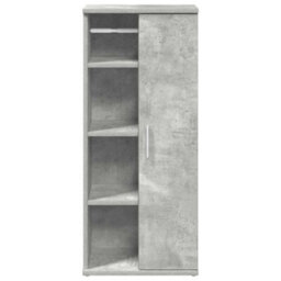 Walplus Bathroom Cabinet With Roll Holder Concrete Grey 39X22X90 Cm - thumbnail 4