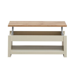 Timber Art Design Lisbon Lift Up Coffee Table Cream - thumbnail 1