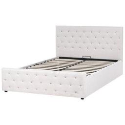 Beliani Ottoman Bed Fabric Amiens 160 X 200 Cm (Eu King Size) Beige - thumbnail 5