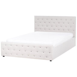 Beliani Ottoman Bed Fabric Amiens 160 X 200 Cm (Eu King Size) Beige - thumbnail 4
