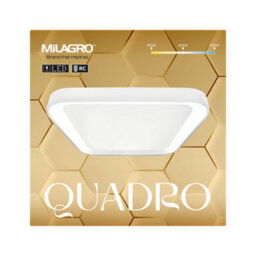 Milagro Quadro Led Ceiling Lamp  White 40Cm Stylish Modern Powerful Economical Full Remote Control - thumbnail 5