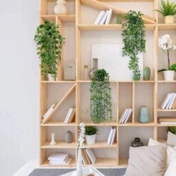 4Pcs Artificial Hanging Plants In Pots Indoor Fake Trailing Plants Home Office - thumbnail 5