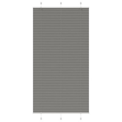 Berkfield Pleated Blind Anthracite 110X200 Cm Fabric Width 109.4 Cm Polyester - image 1