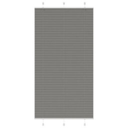 Berkfield Pleated Blind Anthracite 110X200 Cm Fabric Width 109.4 Cm Polyester - thumbnail 1