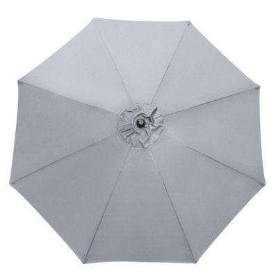 Sundaze Grey Replacement Parasol Fabric Garden Umbrella Canopy Cover For 2.7M 8 Arm Parasols - image 1