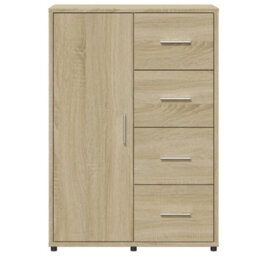 Berkfield Sideboard Sonoma Oak 60X31X84 Cm Engineered Wood - thumbnail 5